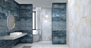 MOSAIC OCEAN D BLUE MIX - (30 X 90cm) Wall Tile