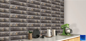 Bold Dark Gray - (25 X 50cm) Wall Tile